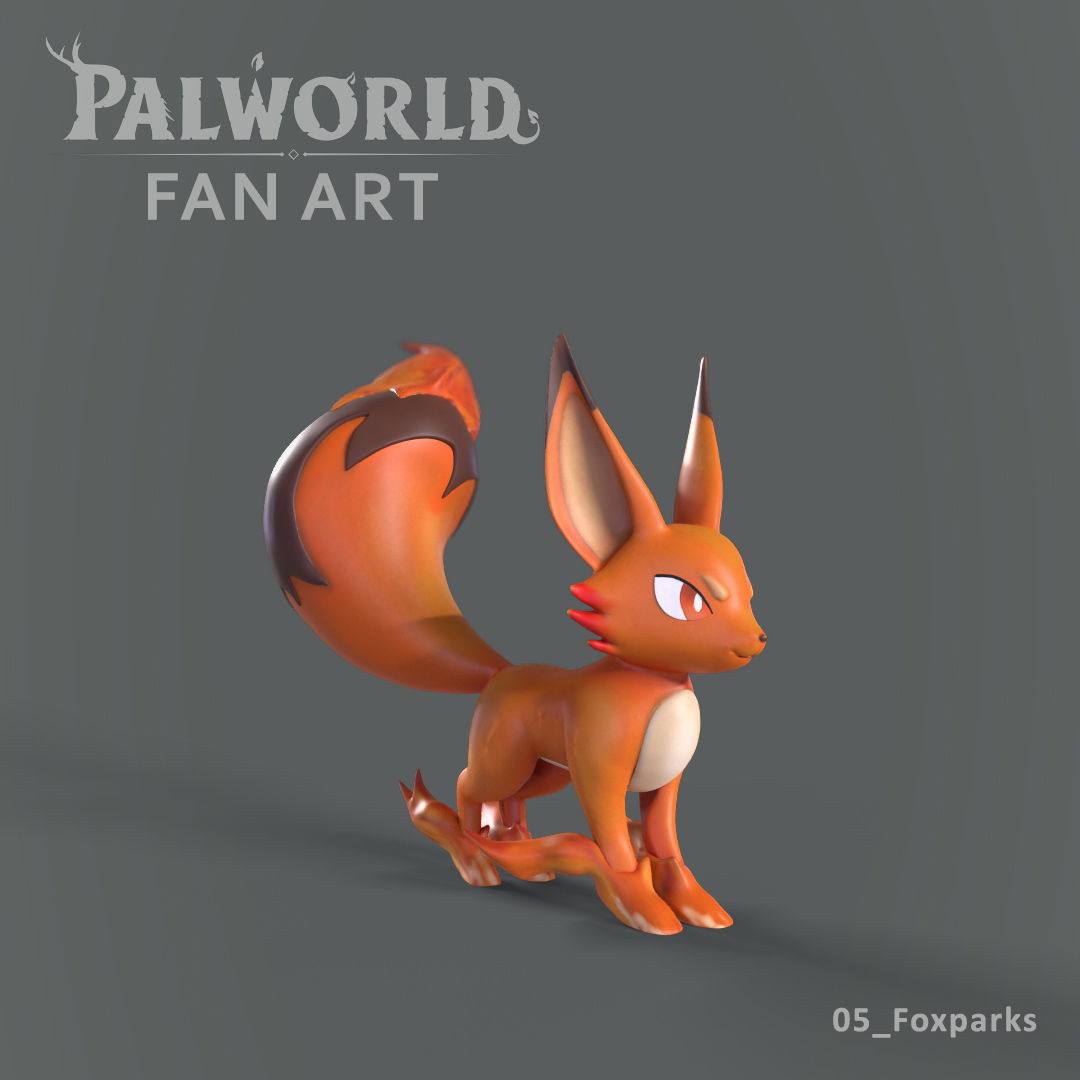PALWORLD 05 FOXPARKS FANART 3D print model_5