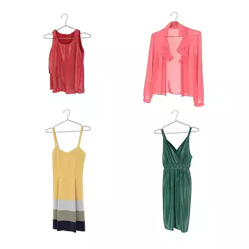 Women Clothing Collection 10 3D model