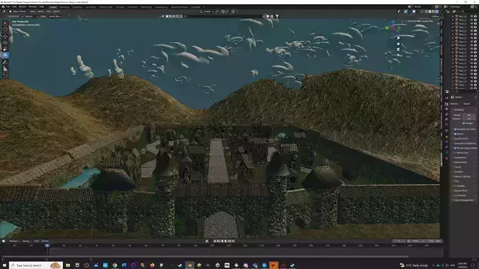 Lost City Modular Ruined Town Perfect for Game Development Low-poly 3D model Lost City Modular Ruined Town Perfect for Game Development Low-poly 3D model