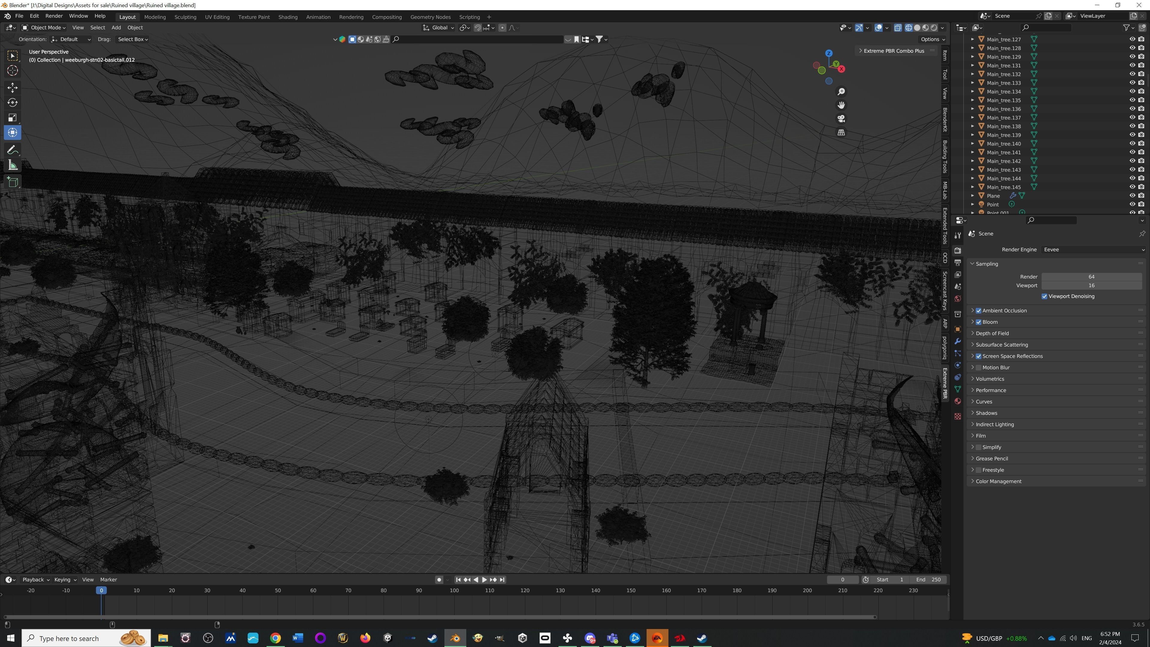 Lost City Modular Ruined Town Perfect for Game Development Low-poly 3D model_11
