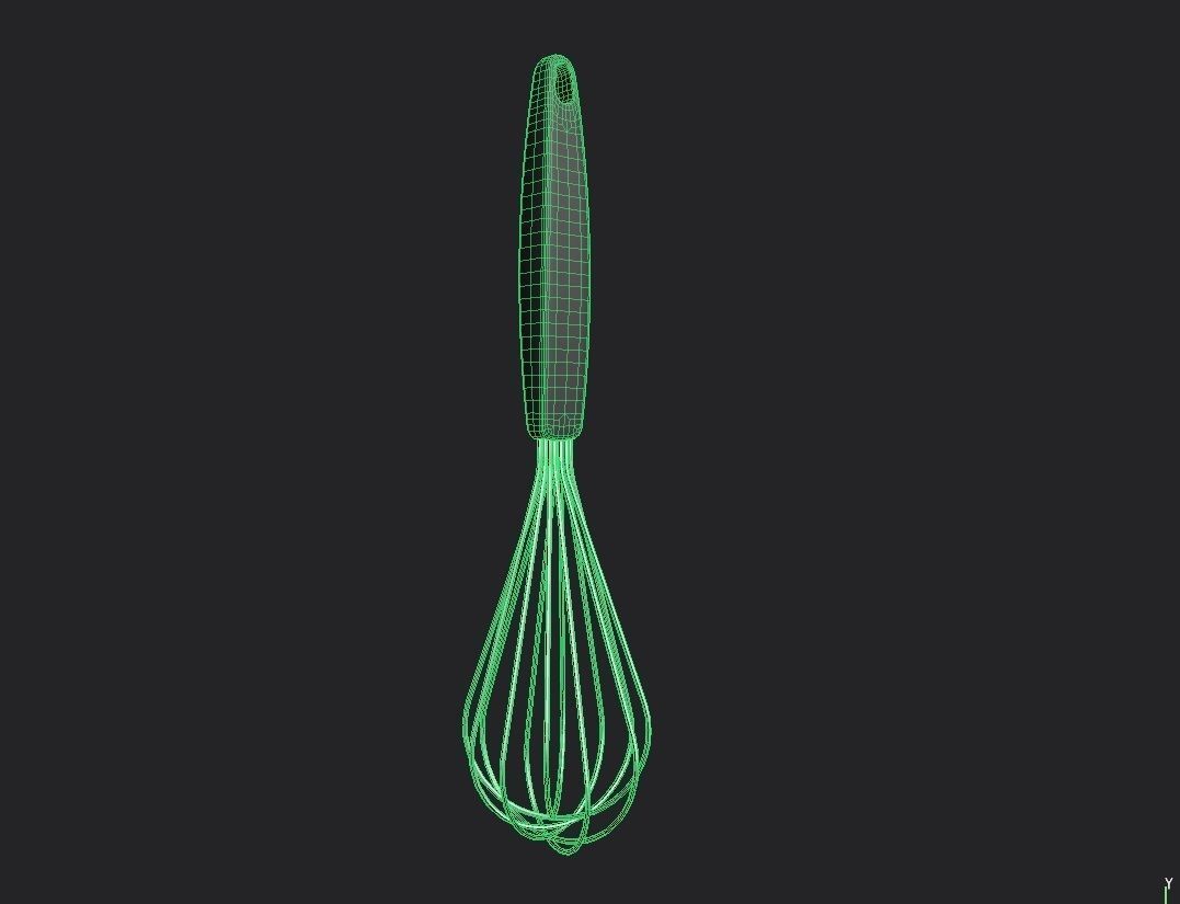 Whisk M04 Low-poly 3D model_1