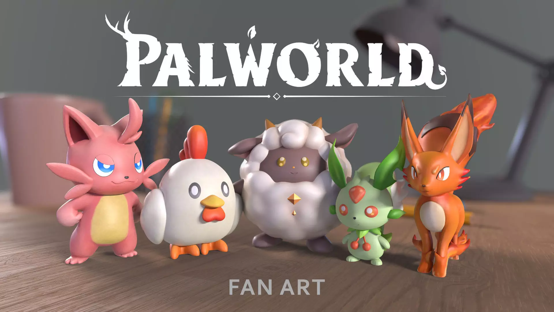 Palworld pals 1-5 3D Model Collection_0