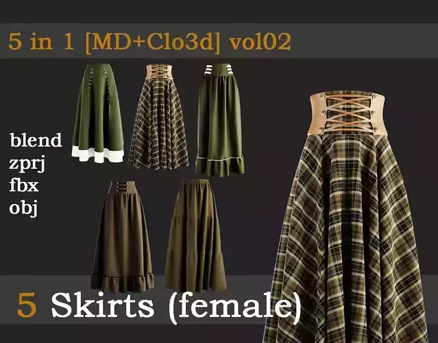5 Scarlet darkness long skirts vol02