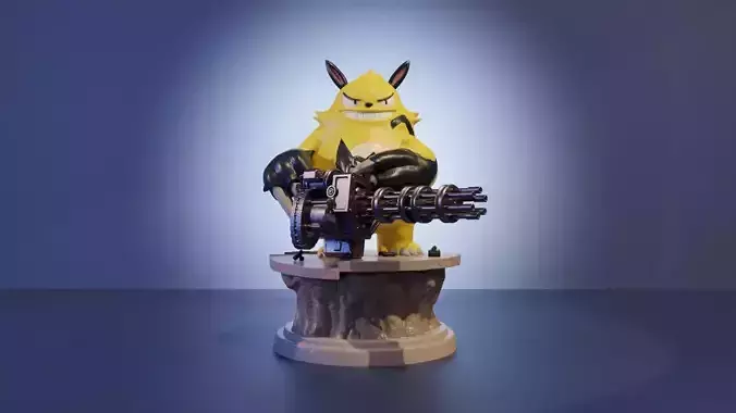 GRIZZBOLT AND MINIGUN FROM PALWORLD 3D print model