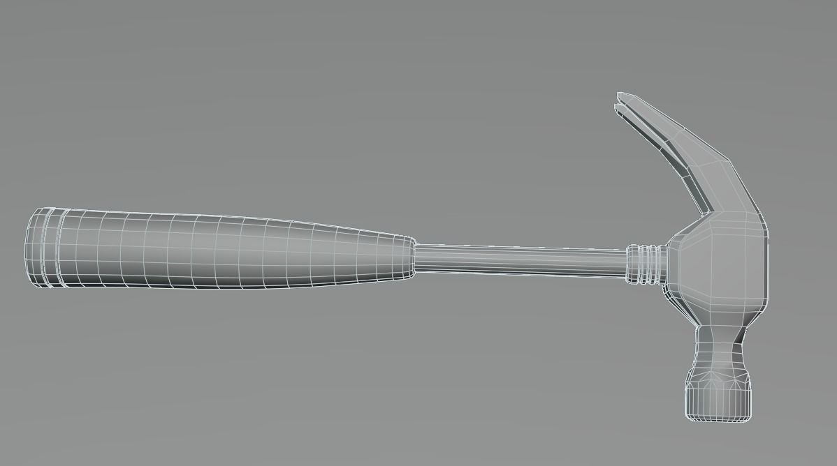 Hammer- Low Poly Low-poly 3D model_6