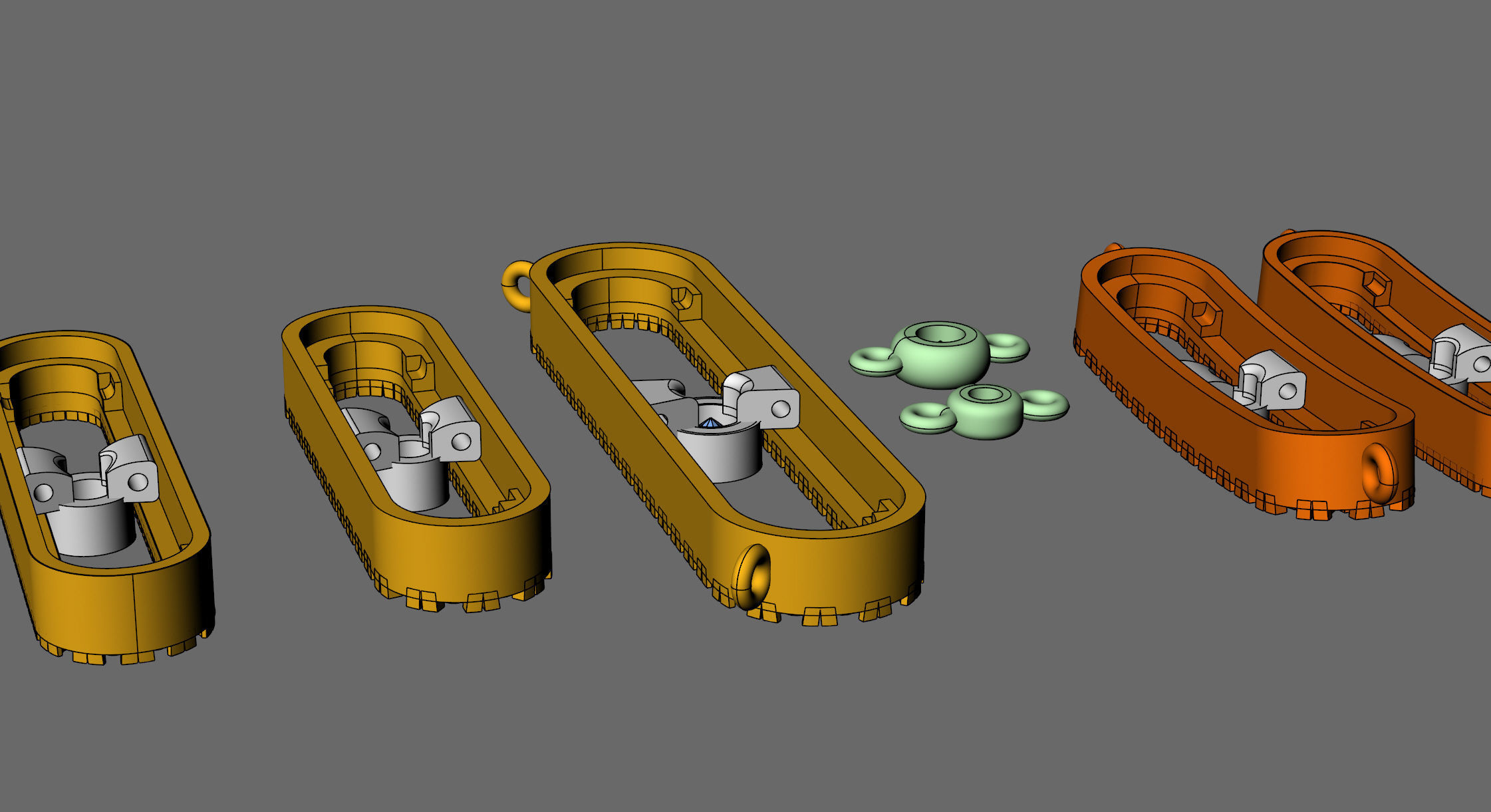 Messika MOVE Bracelet and Necklace 3D print model_8