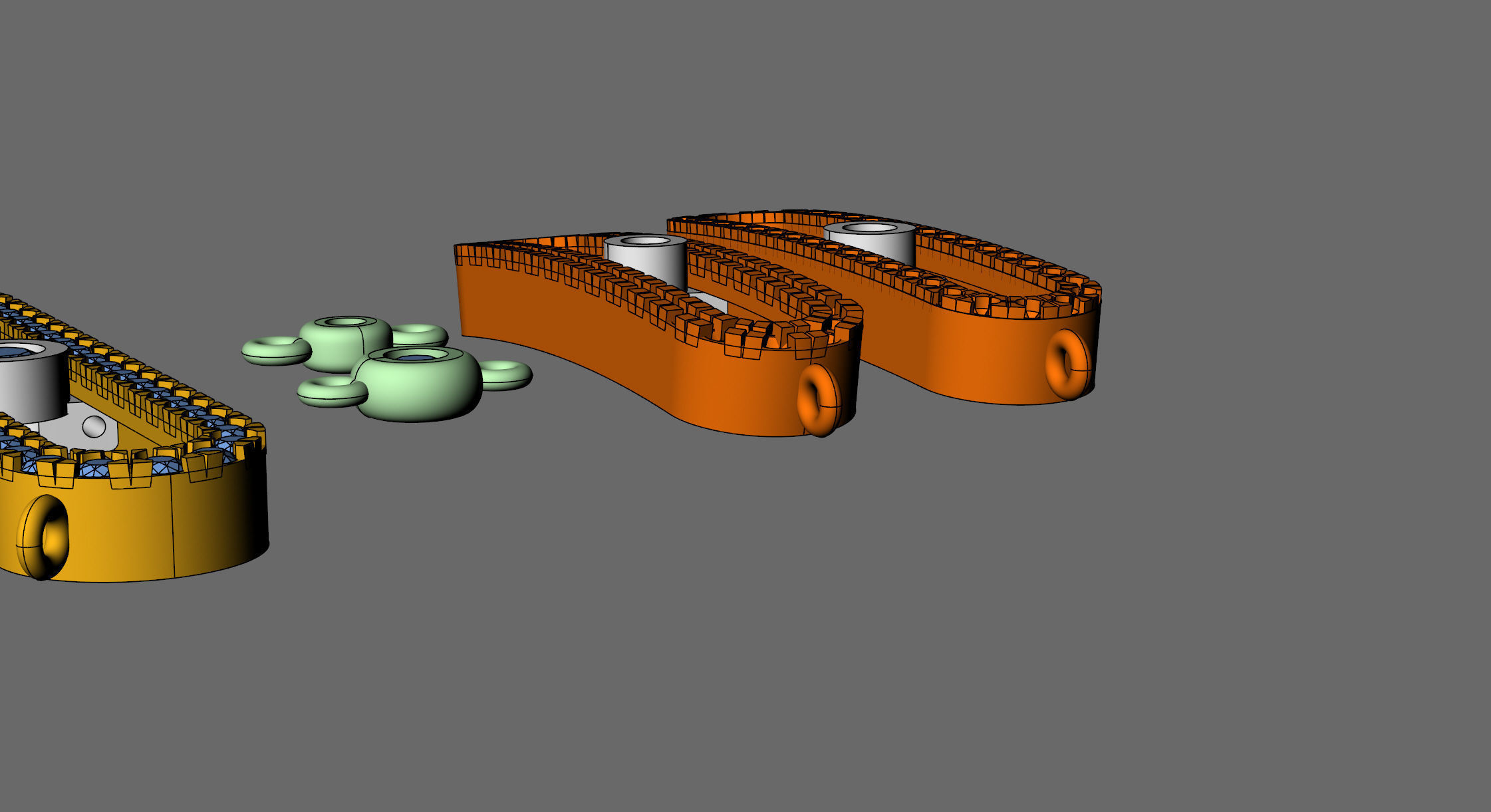 Messika MOVE Bracelet and Necklace 3D print model_6