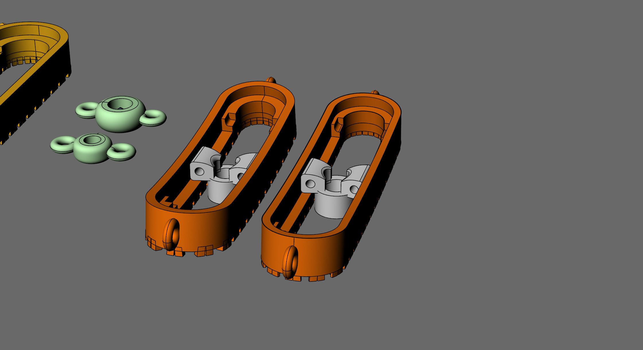 Messika MOVE Bracelet and Necklace 3D print model_7