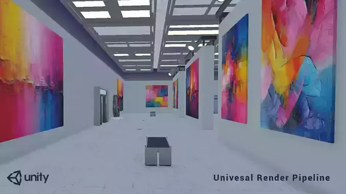 Modular Art Gallery 03 Unity Asset