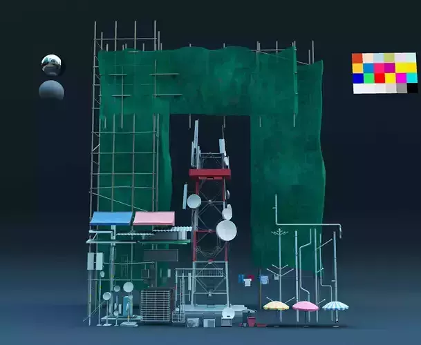 City Buildings Props