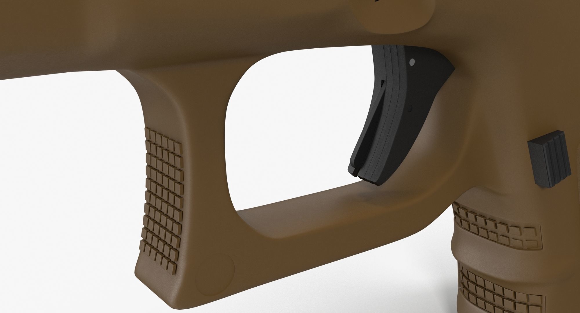 Glock 26 Brown Rough Low-poly 3D model_18