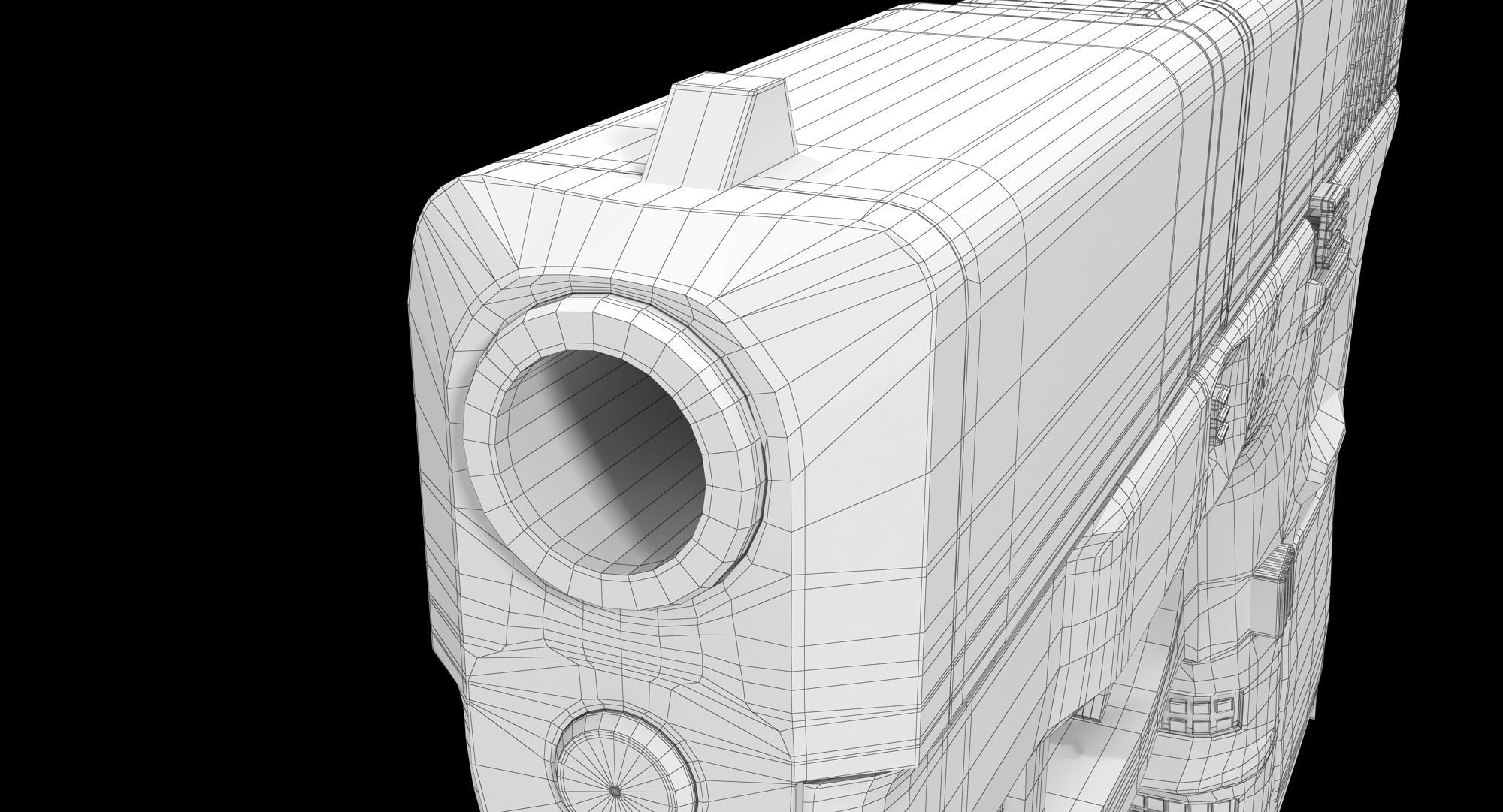 Glock 26 Brown Rough Low-poly 3D model_16