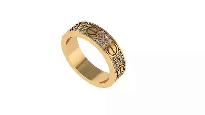Paved Ring 16 1 mm 3D print model