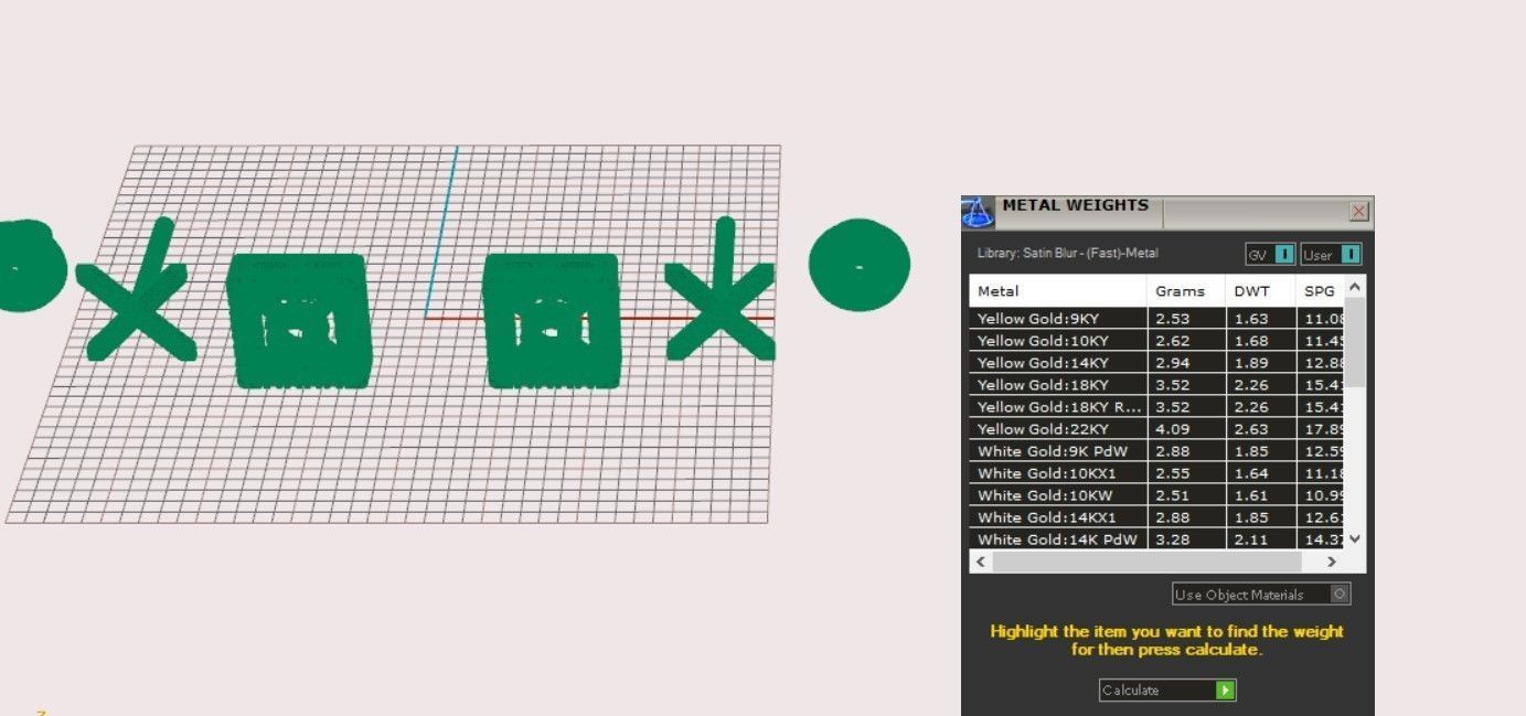 square earrings 3D print model_12
