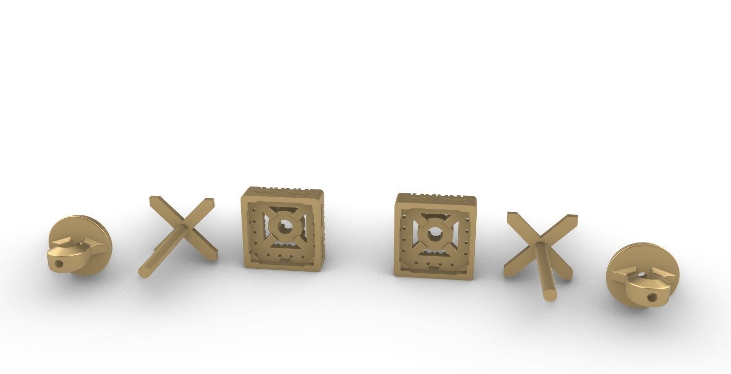 square earrings 3D print model_17