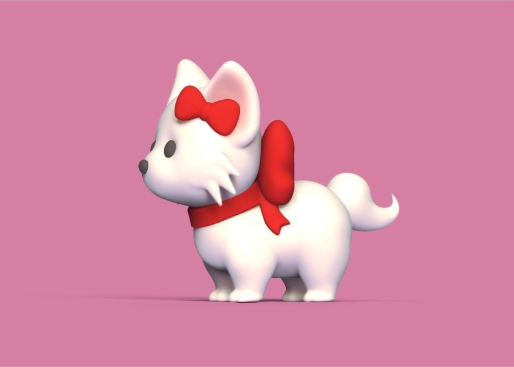 Cat Ribbon 3D print model_2