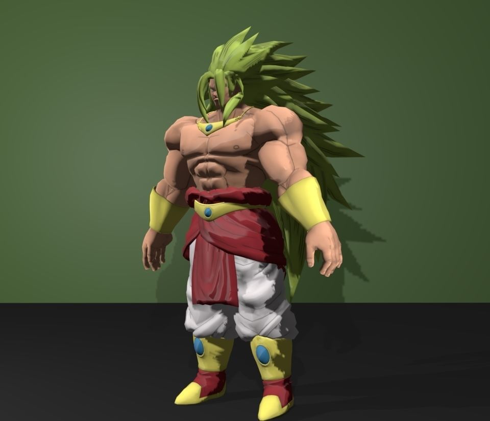 broly ssj3 3D model_3