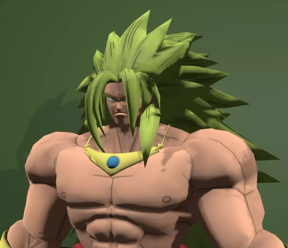 broly ssj3 3D model_0