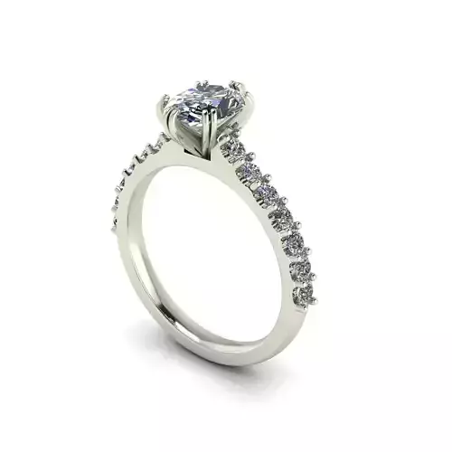 Solitaire Women Diamond Engagement Ring R128