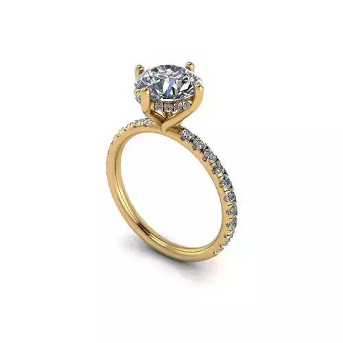 Diamond Women Engagement Ring R133