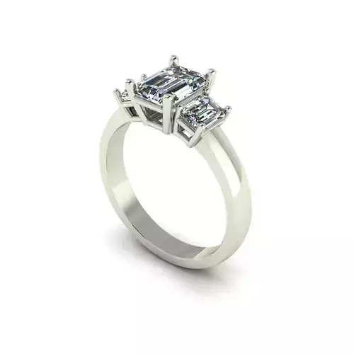 Three-stone Diamond Women Fashion Ring R138