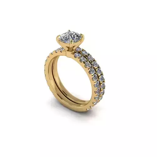 Matching Diamond Fashion Rings Package R143 3D print model