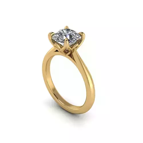 Solitaire Diamond Engagement Ring R144