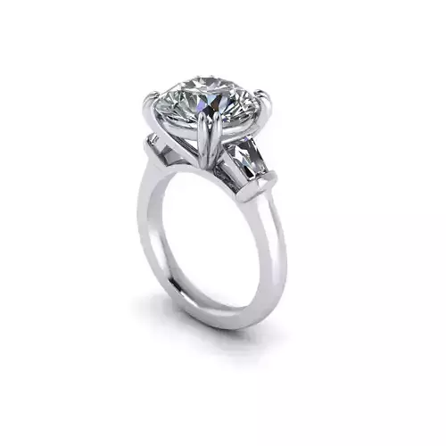 Three-stone Women Diamond Fashion Ring R92