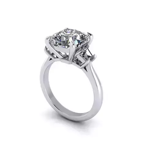 Three-stone Diamond Women Ring R90