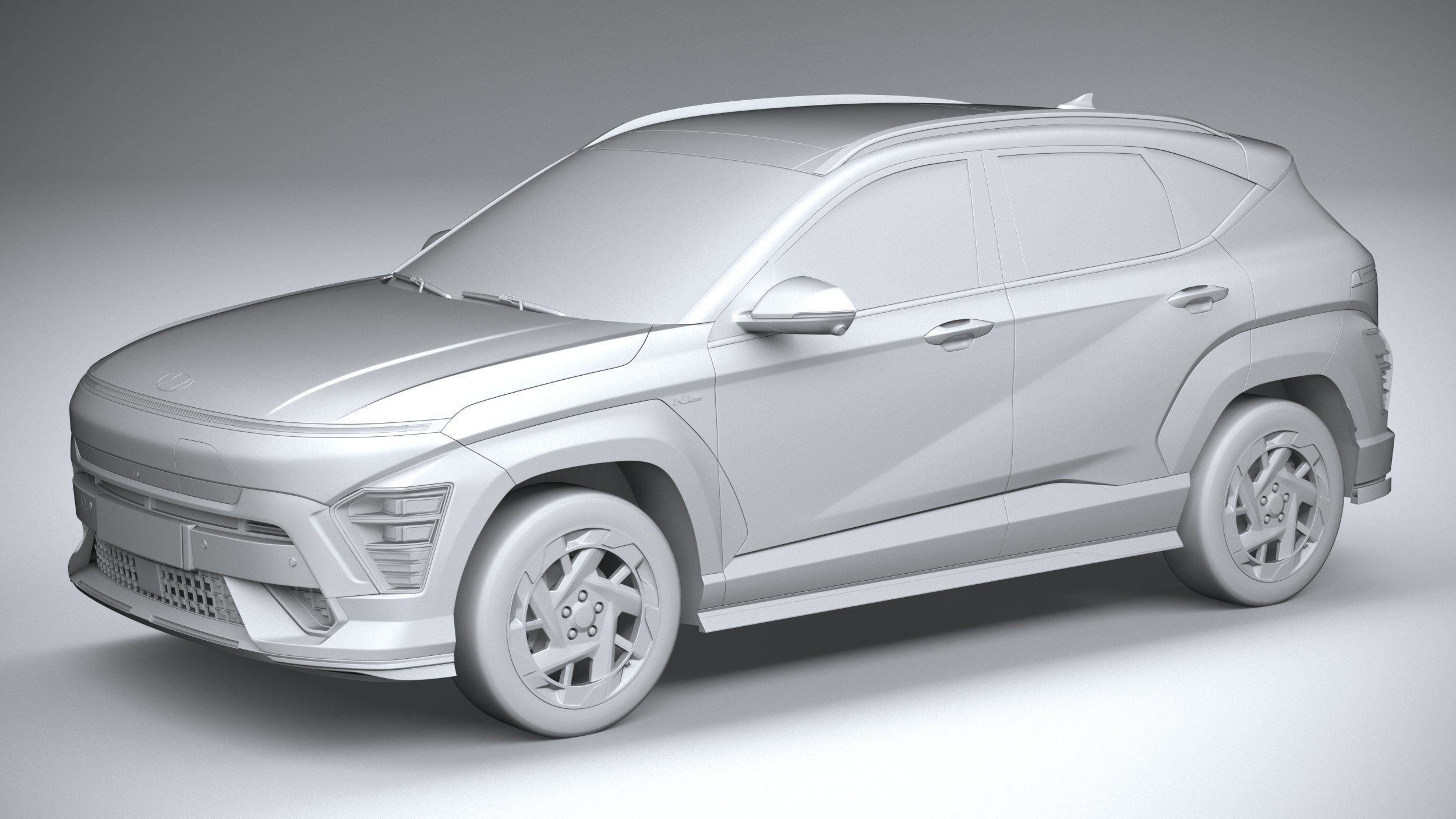 Hyundai Kona Electric N-Line 2024 3D model_19
