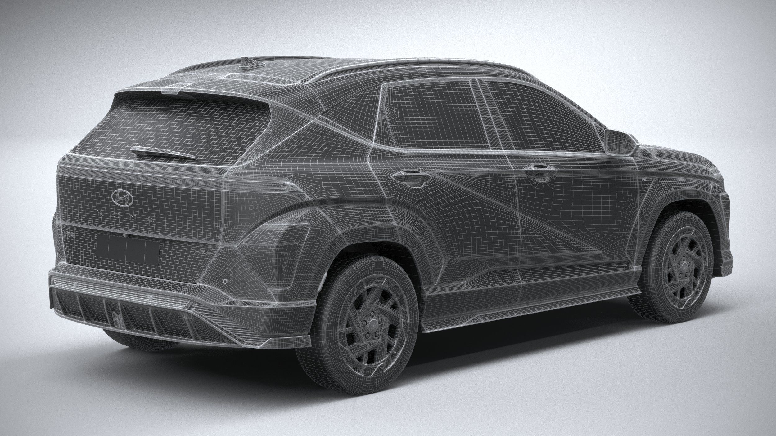 Hyundai Kona Electric N-Line 2024 3D model_27