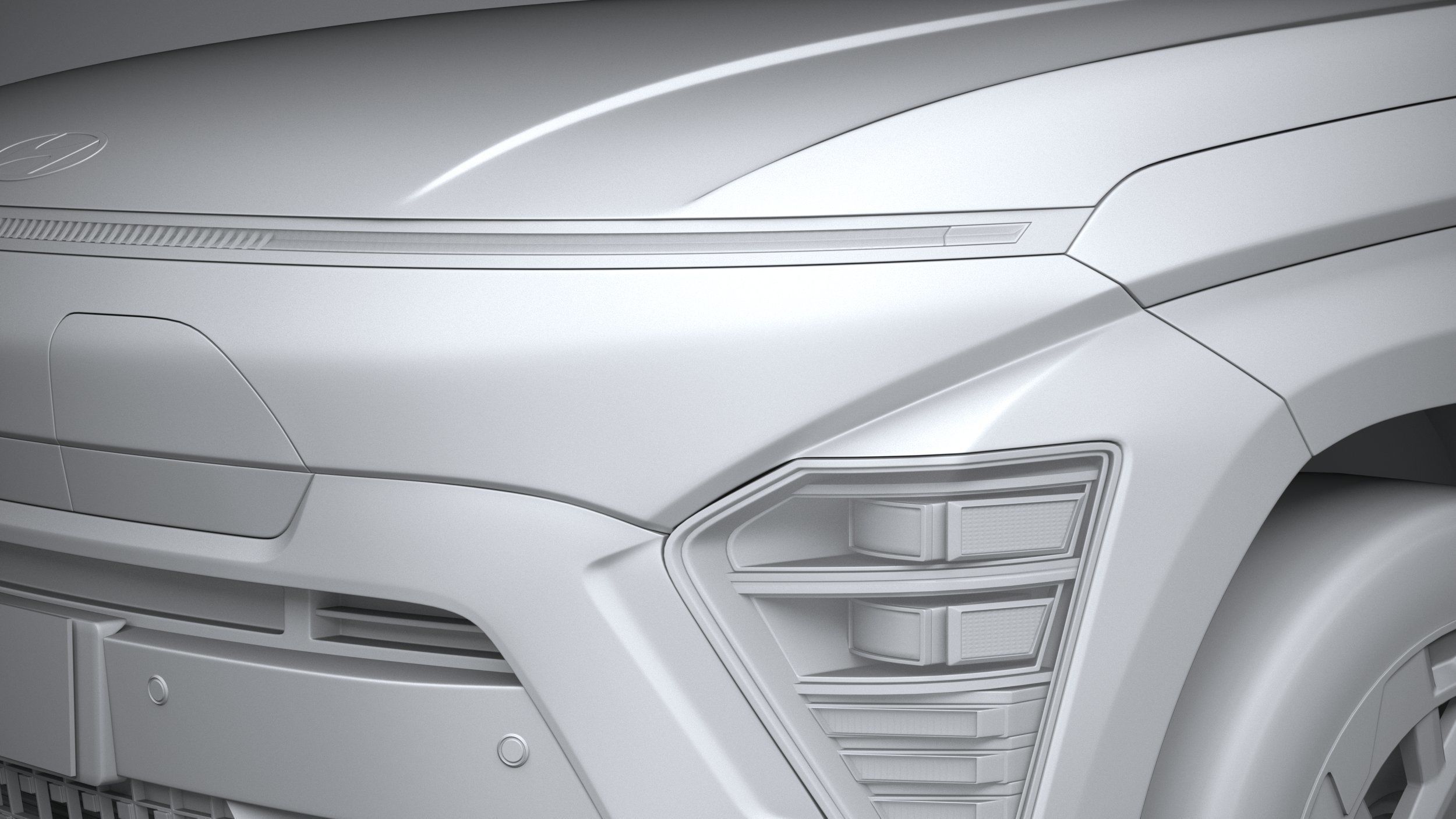 Hyundai Kona Electric N-Line 2024 3D model_23