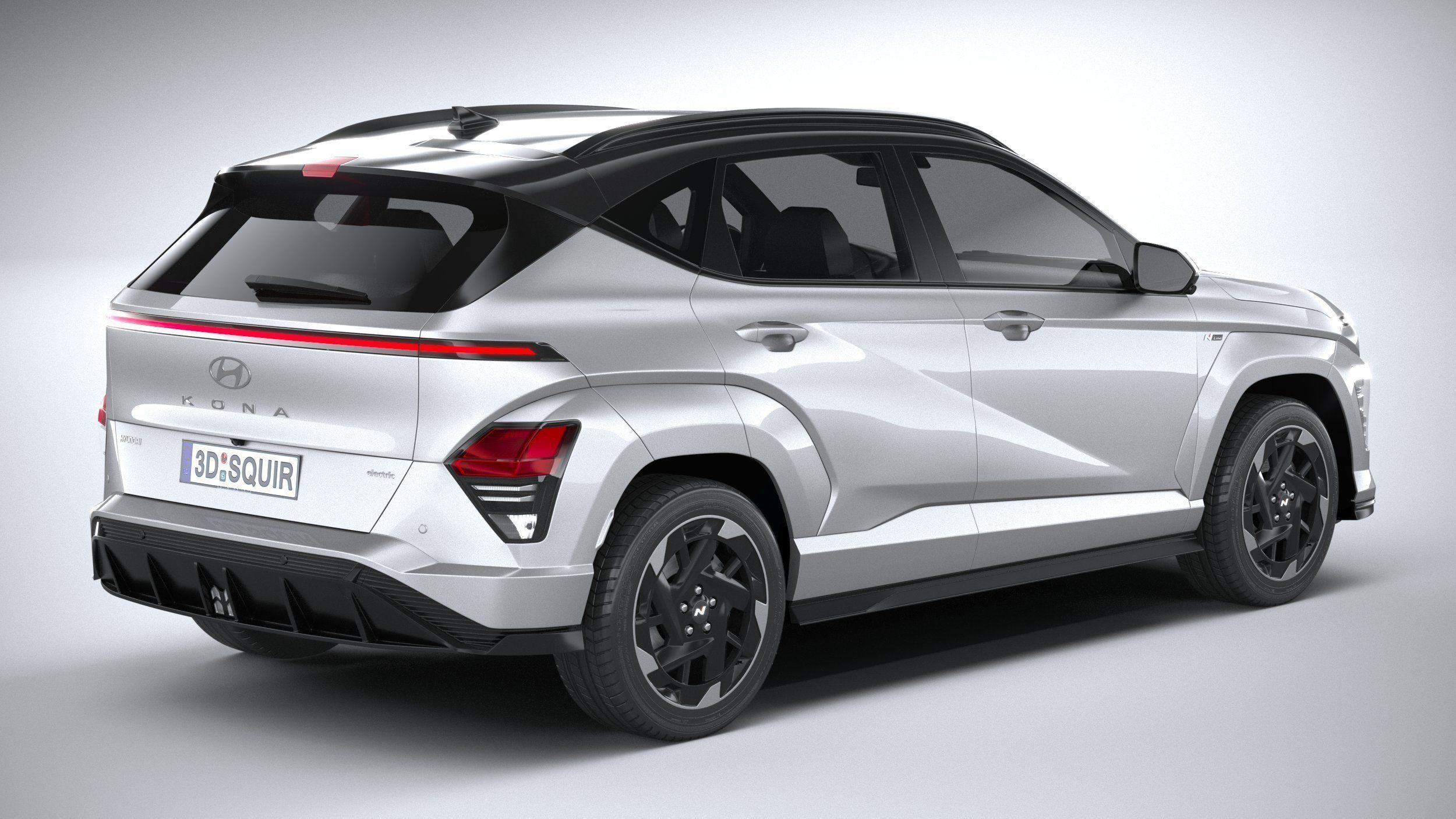 Hyundai Kona Electric N-Line 2024 3D model_17