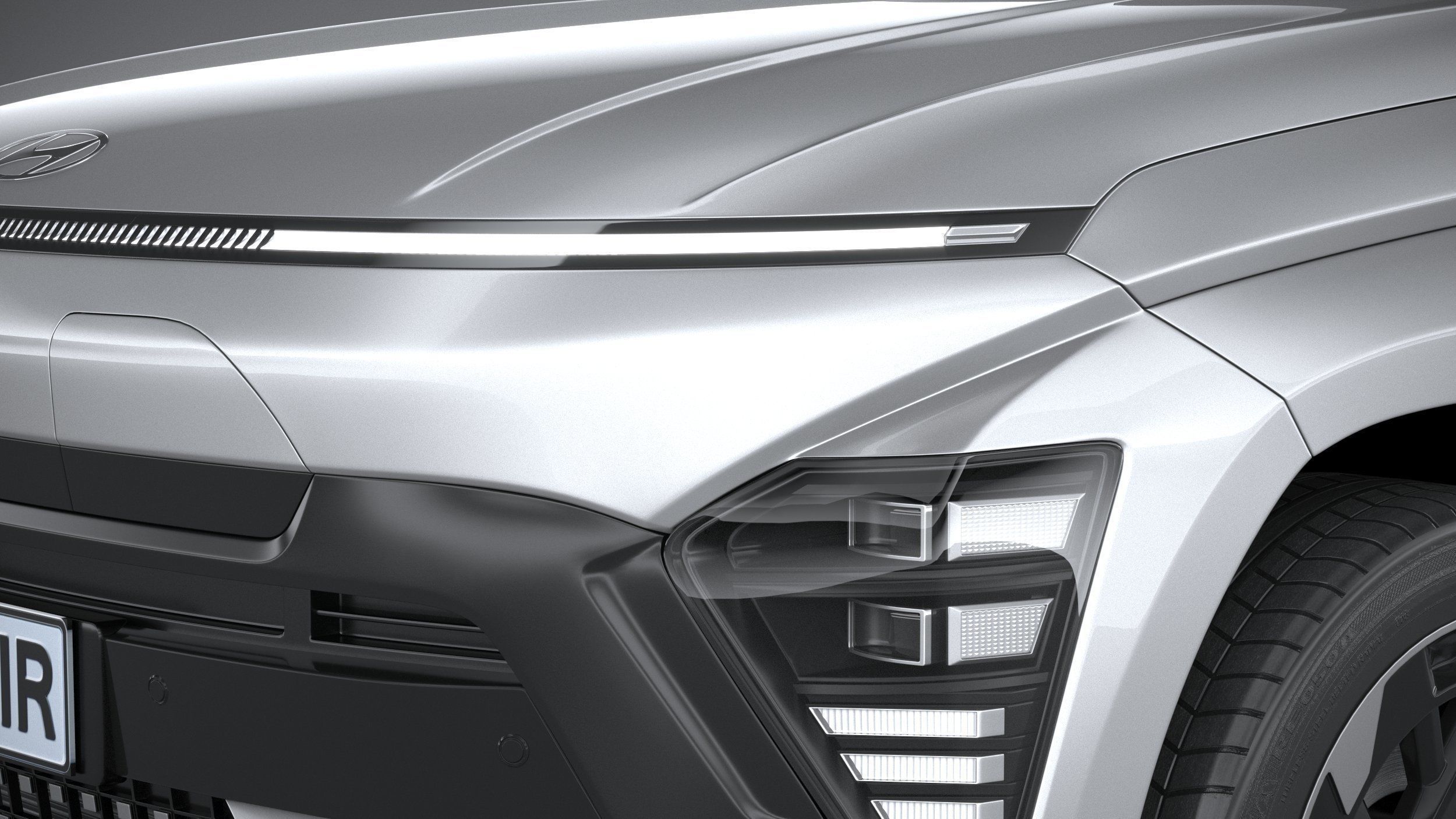 Hyundai Kona Electric N-Line 2024 3D model_14