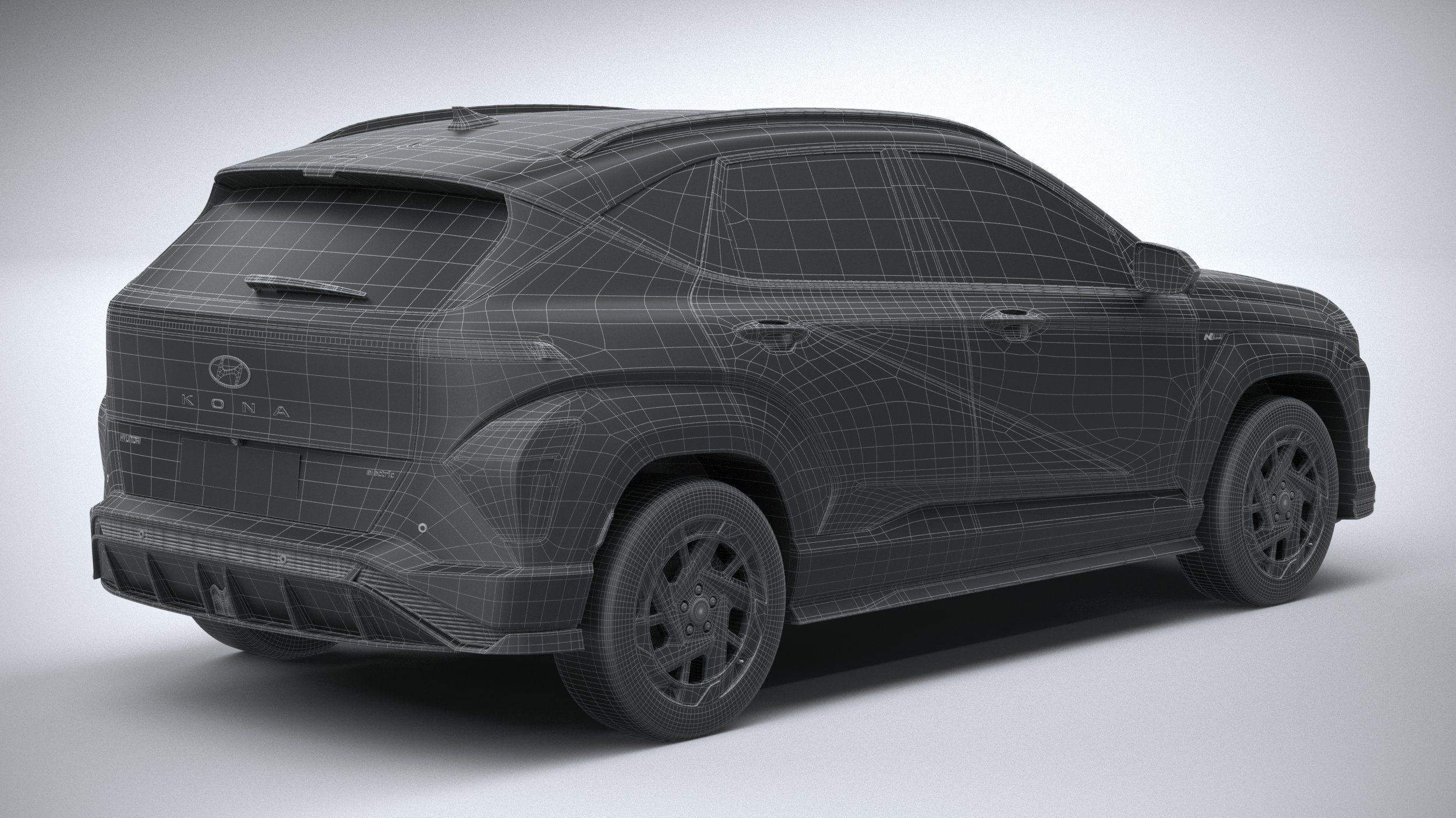 Hyundai Kona Electric N-Line 2024 3D model_29