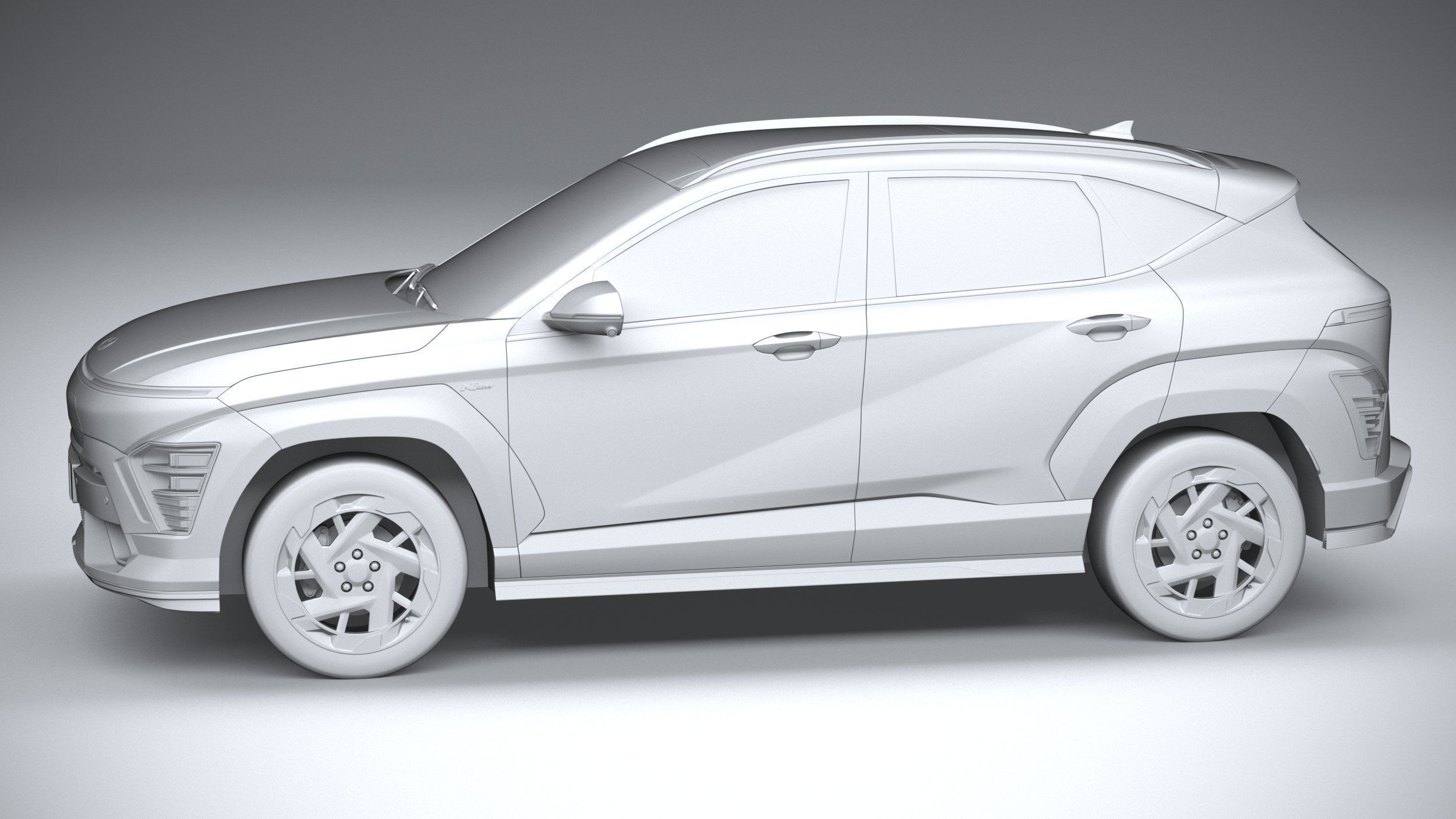 Hyundai Kona Electric N-Line 2024 3D model_22