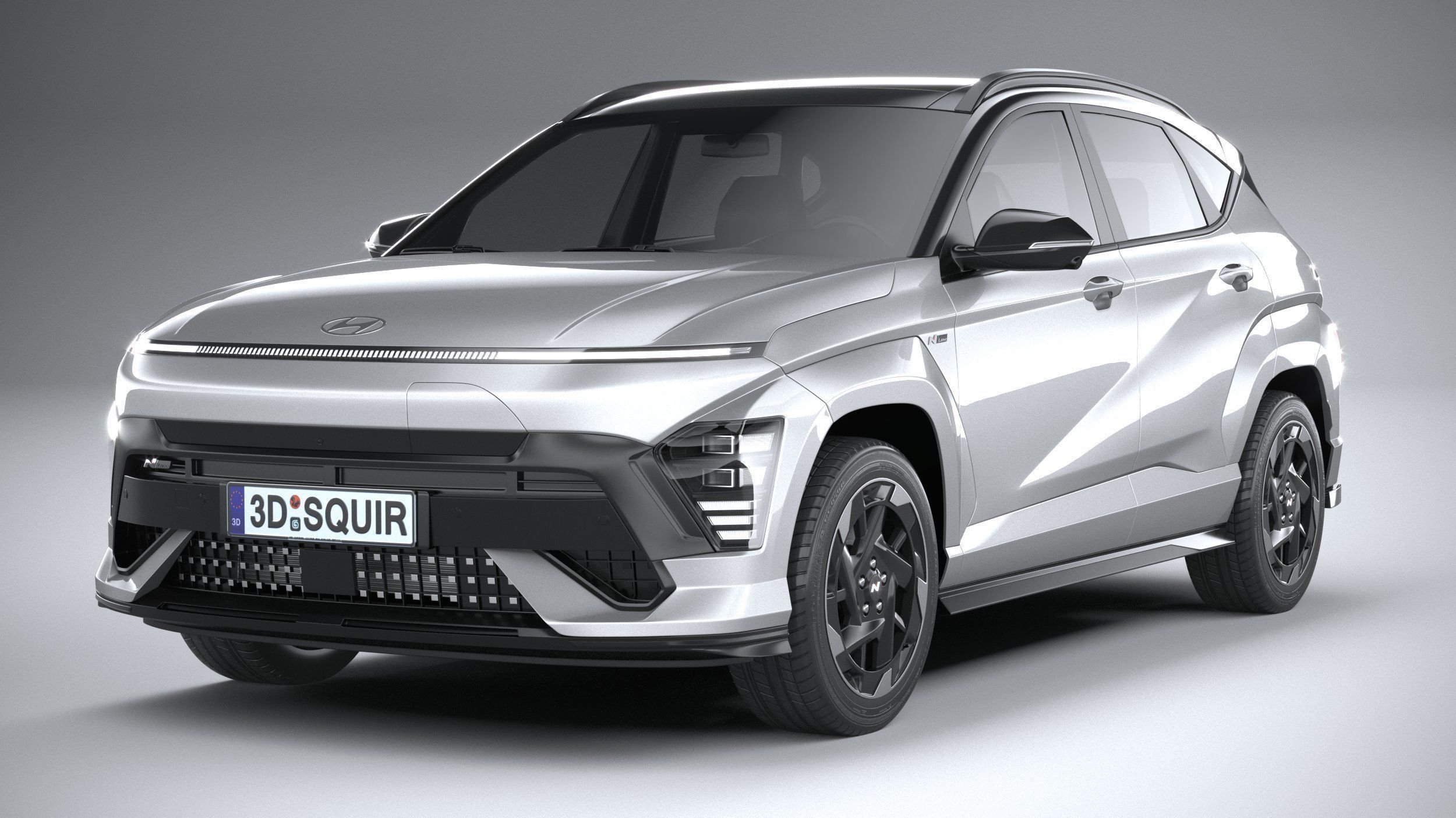 Hyundai Kona Electric N-Line 2024 3D model_2