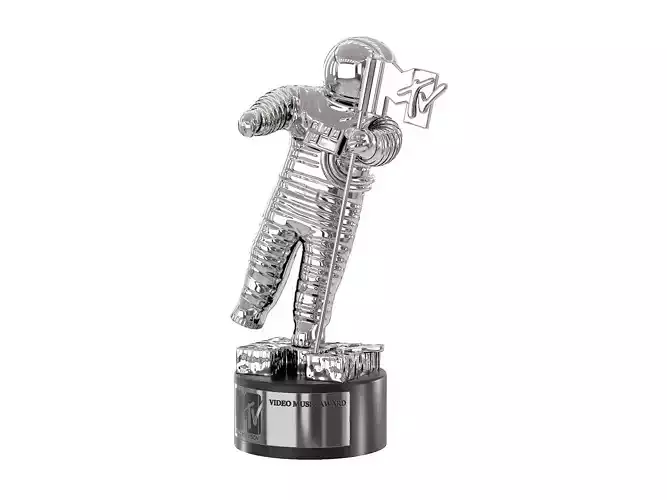 MTV Video Music Award Moonman Statuette trophy Low-poly 3D model