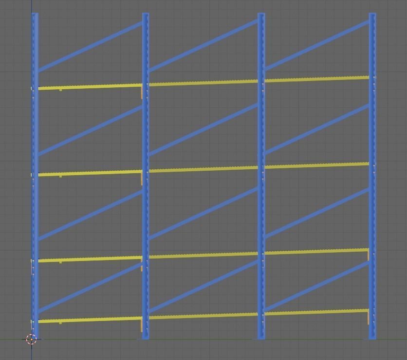 Flow Rack 3D designed model 3D model_2