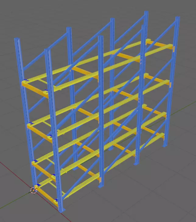 Flow Rack 3D designed model 3D model_0