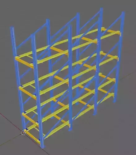 Flow Rack 3D designed model 3D model