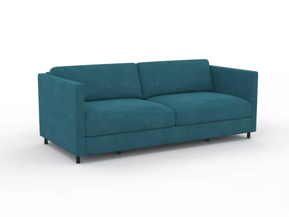 Blue sofa 3D model_0