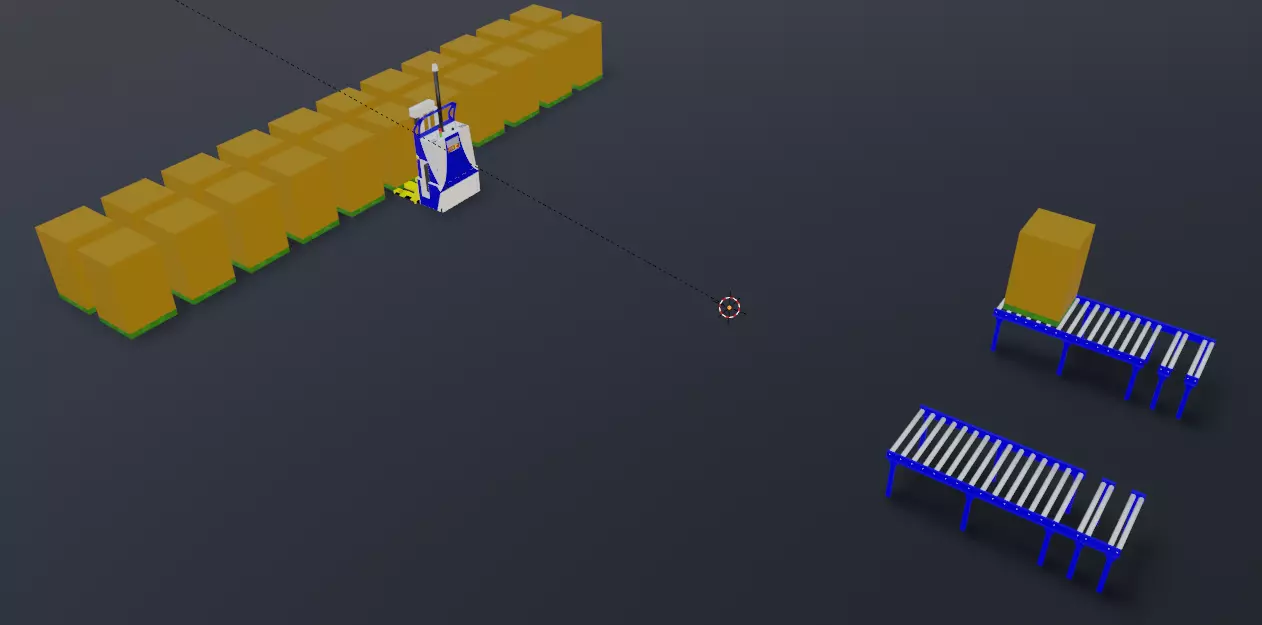 Fork Lift AGV 3D Designed model 3D model_0