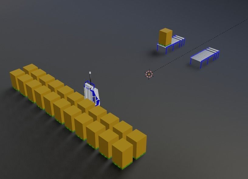 Fork Lift AGV 3D Designed model 3D model_4