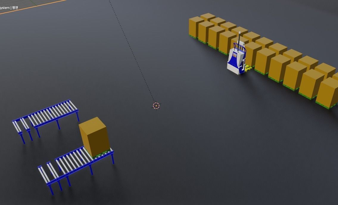 Fork Lift AGV 3D Designed model 3D model_1