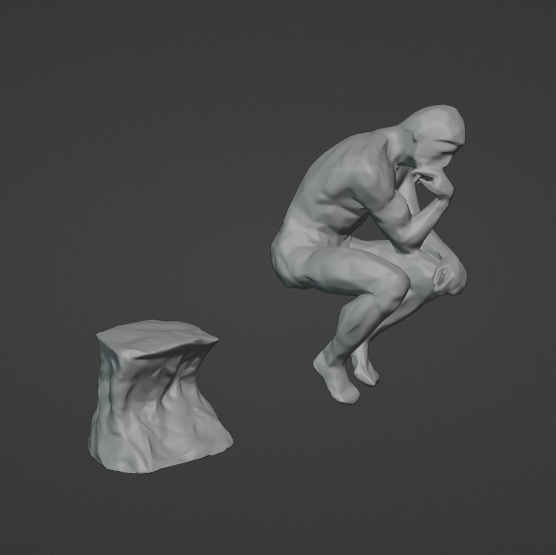 Ancient Pose Figure Free 3D print model_4
