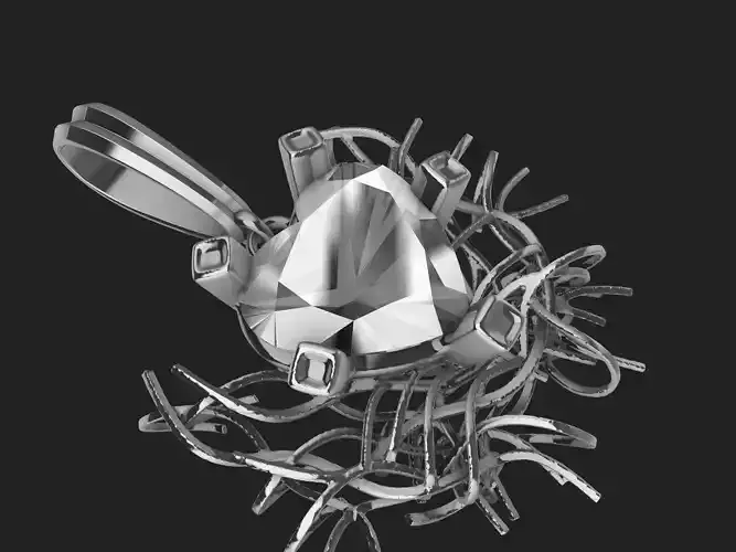 Love Nest Pendant 3D print model