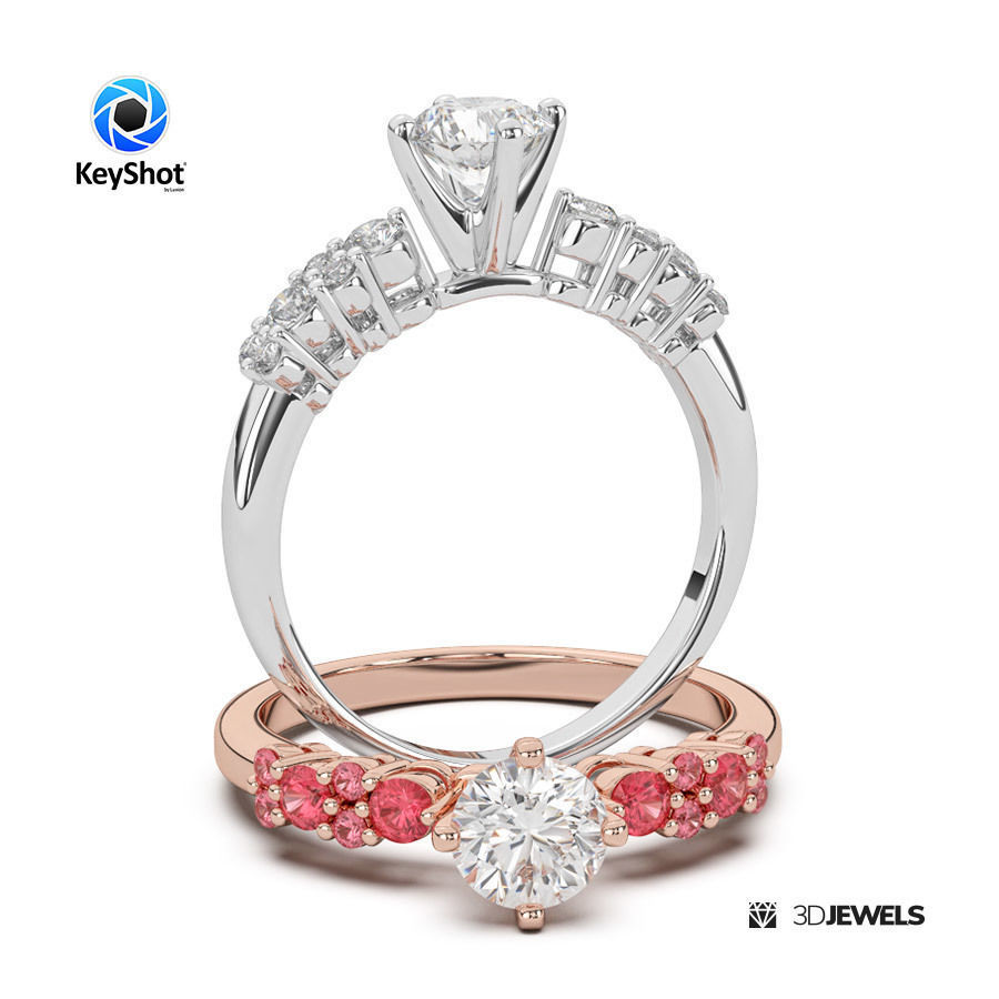 Photorealistic Scene Setups for KeyShot Jewelry Renderings Pack5 3D model_4