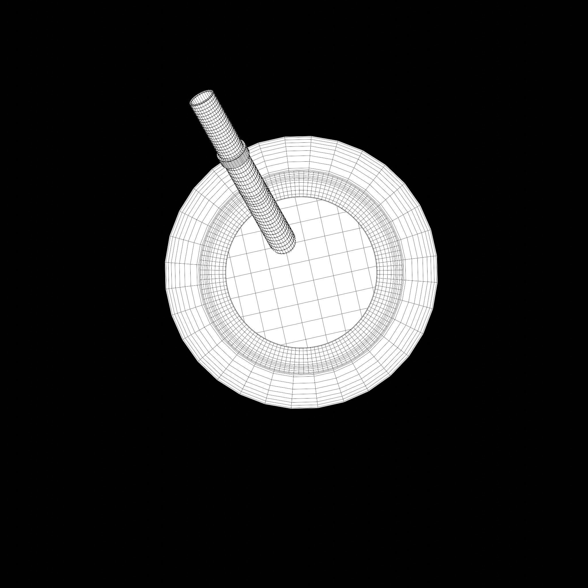 Argentinian Wood Mate with Yerba Low-poly 3D model_7