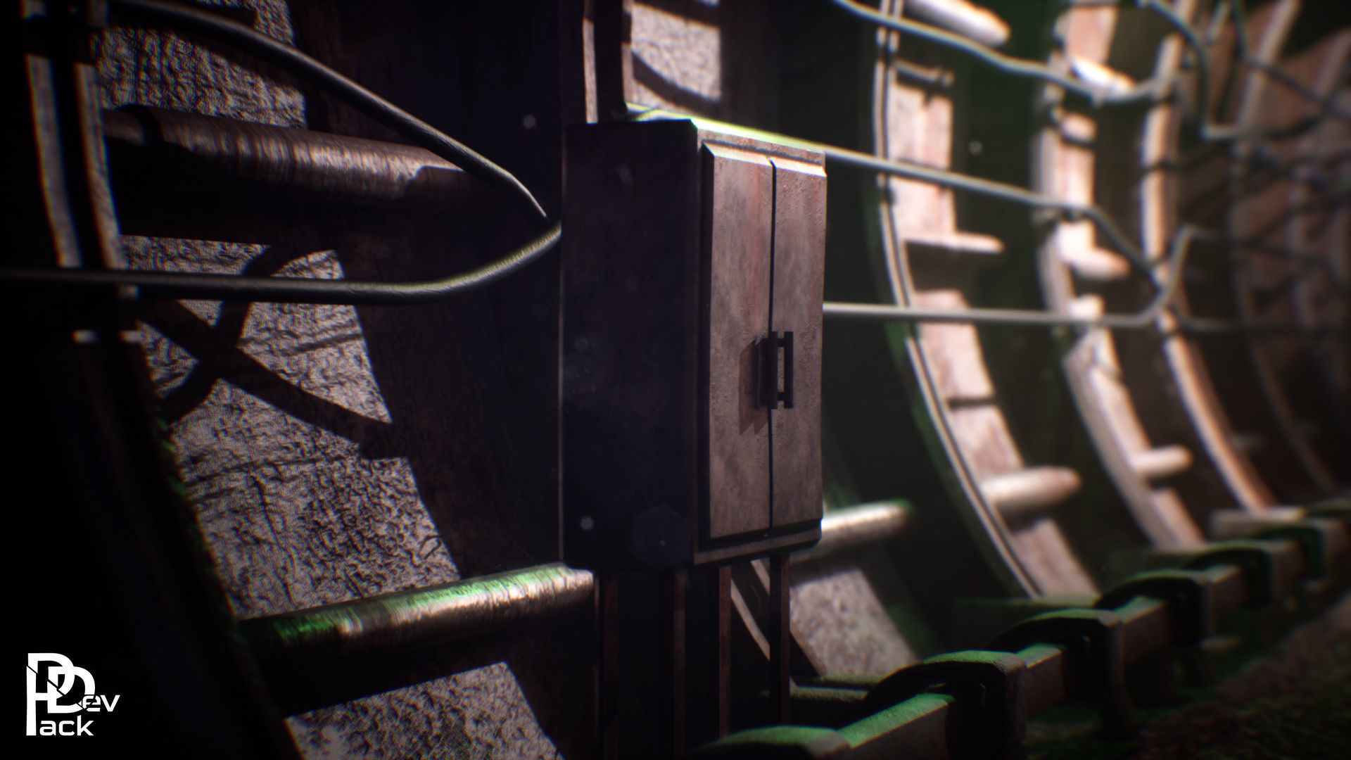 Old Metro Tunnel 20 Assets Low-poly 3D model_11